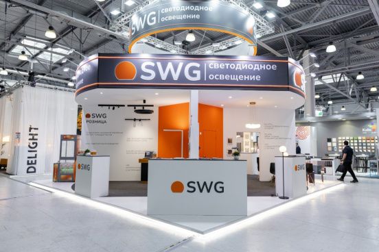 Стенд SWG на выставке MosBuild, общий вид