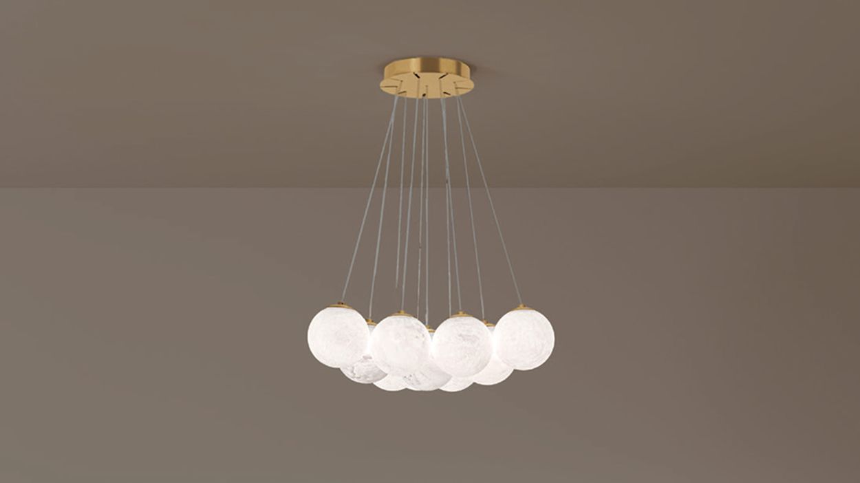 Подвесной светильник Galaktika с группой шаров на тросах